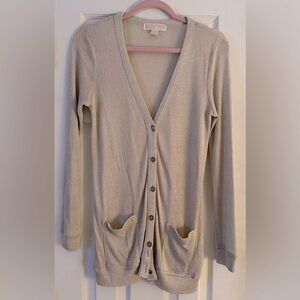 Michael Kors Gold Cardigan